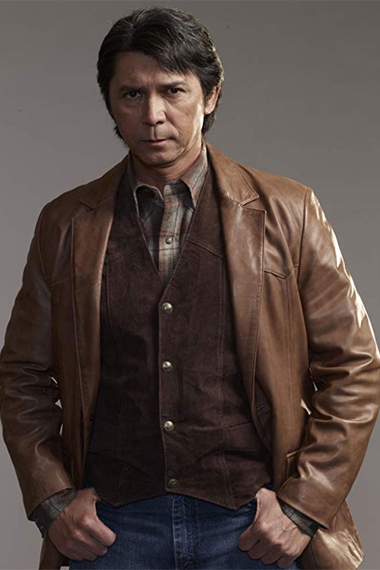 Lou Diamond Phillips Longmire Henry Standing Leather Jacket