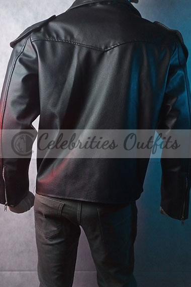 Max Rockatansky Mel Gibson Mad Max Black Biker Leather Jacket mel-gibson-mad-max-biker-jacket