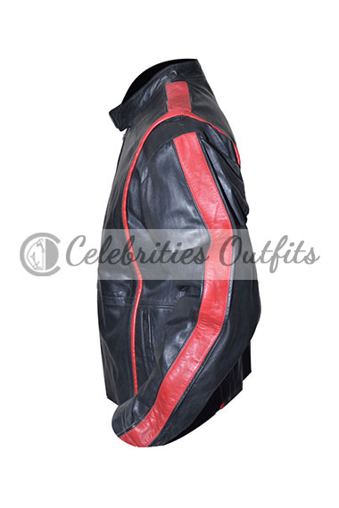 Commander Shepard Mass Effect Black Cosplay Leather Jacket