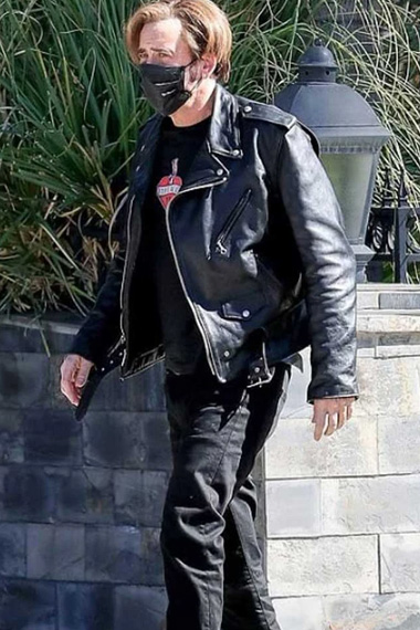 Nicolas Cage The Unbearable Weight of Massive Talent Biker Jacket