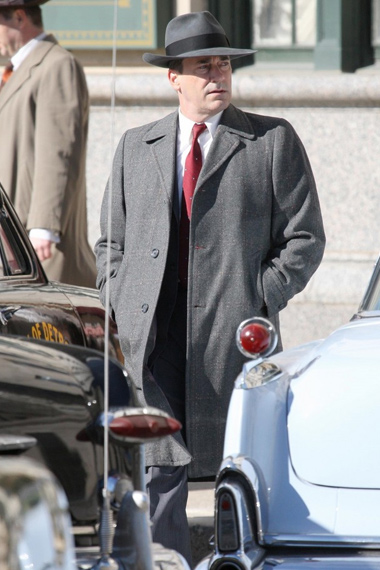 Jon Hamm No Sudden Move Joe Finney Grey Trench Coat