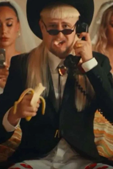 Cowboy Tears Oliver Tree Mens Black Cotton Formal Blazer