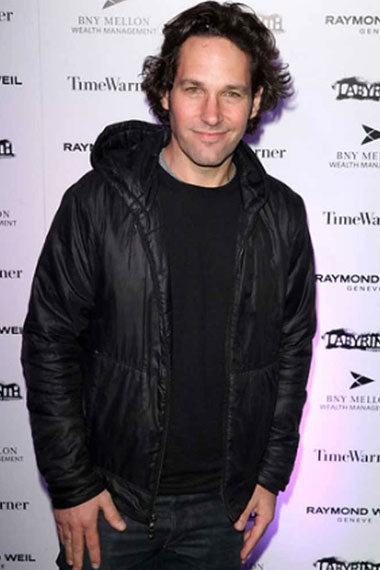 Paul Rudd Celebrity Charades Benefit Gala Black Hooded Jacket