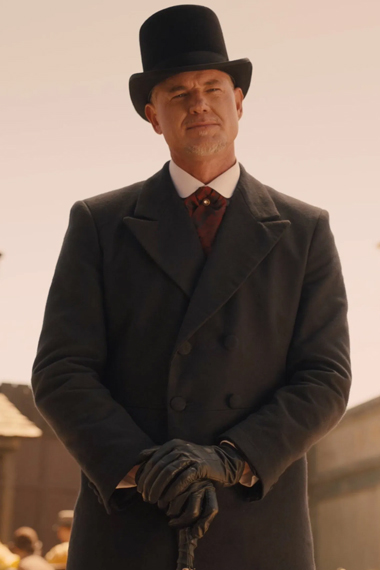 Eric Dane Redeeming Love Duke Black Trench Coat