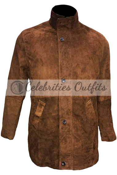 Robert Taylor Longmire Brown Suede Coat longmire-walt-sheriff-brown-coat