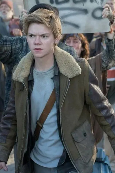 Thomas Brodie-Sangster Maze Runner Newt Suede Jacket