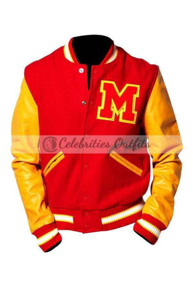 Michael Jackson Bad Tour Thriller M Logo Bomber Varsity Jacket