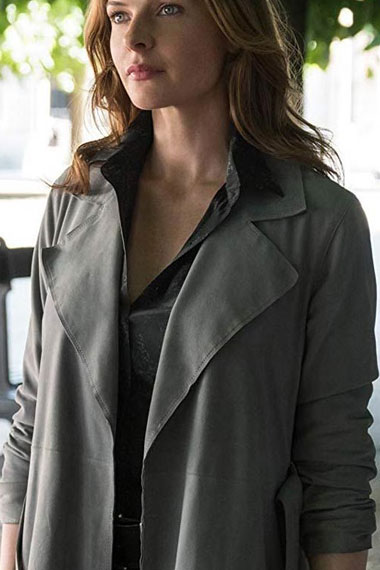 Mission Impossible Fallout Ilsa Faust Grey Cotton Trench Coat