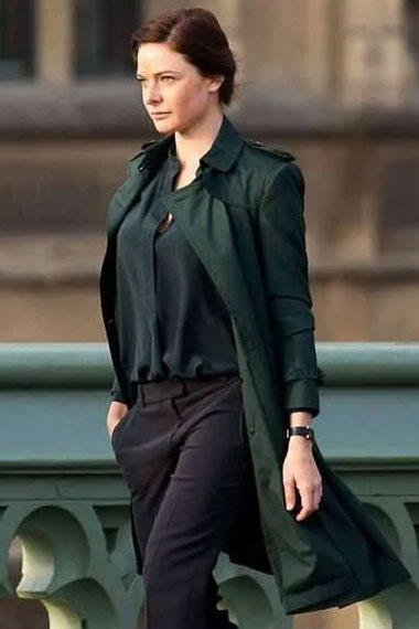 Mission Impossible Rogue Nation Ilsa Faust Green Trench Coat