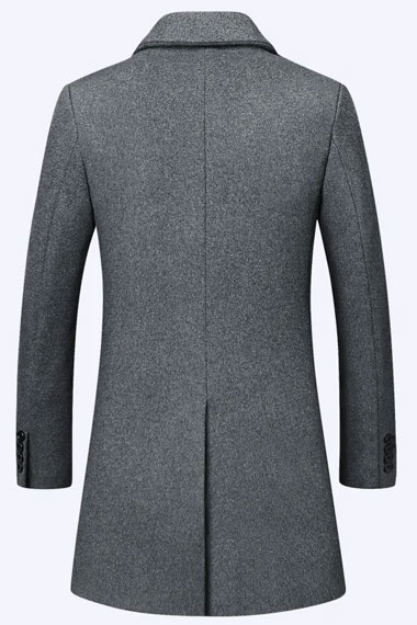 Alvaro Morte Money Heist Professor Grey Wool Long Trench Coat
