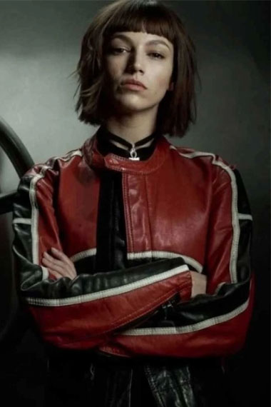 Ursula Corbero Money Heist Tokyo Moto Racer Leather Jacket