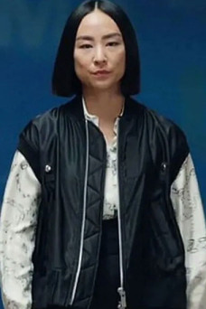 Stella Bak The Morning Show Greta Lee Black Polyester Vest