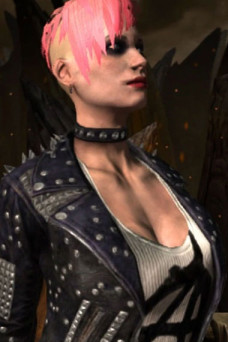 Cassie Cage Mortal Kombat Punk Studded Black Leather Jacket