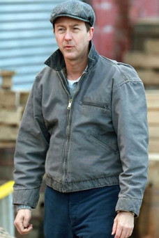 Edward Norton Motherless Brooklyn Lionel Essrog Bomber Jacket