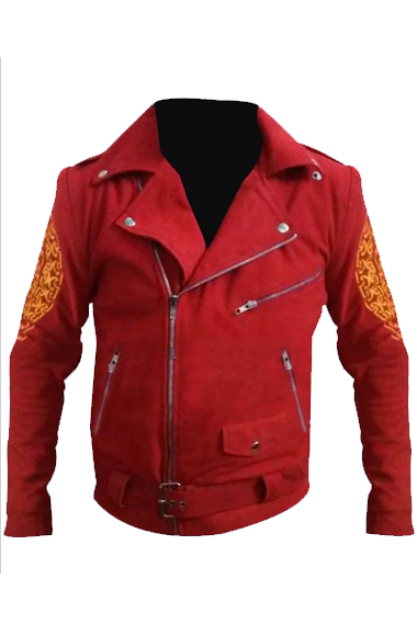 Once Upon A Time In Mexico Enrique Iglesias Red Wool Jacket once-upon-time-mexico-enrique-iglesias-jacket