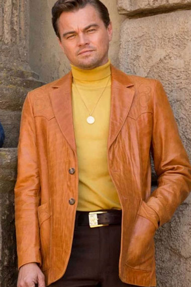 Once Upon a Time in Hollywood Rick Dalton Brown Leather Coat