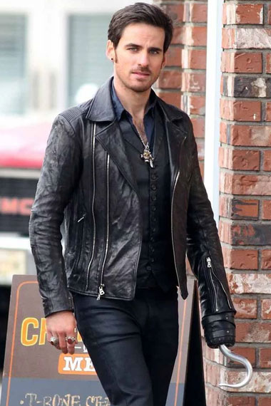 Colin O Donoghue Once Upon a Time Black Distressed Jacket
