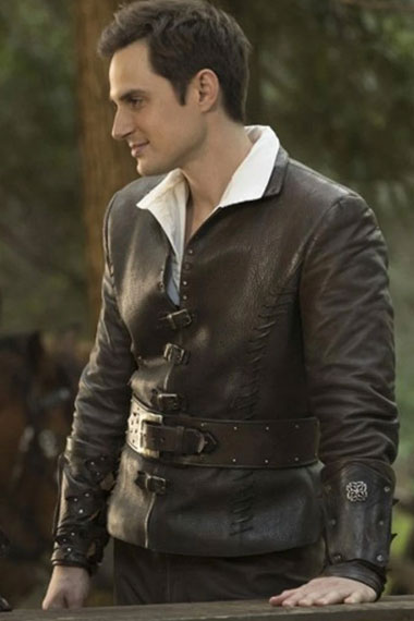 Once Upon a Time TV Show Jared Gilmore Brown Leather Jacket
