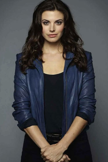 Ruby Lucas Once Upon a Time Meghan Ory Blue Leather Jacket