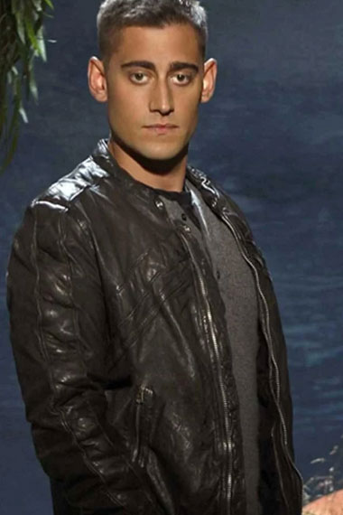 Once Upon a Time TV Show Michael Socha Black Leather Jacket