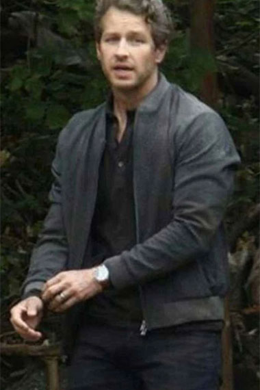 Ben Stone Manifest TV Series Josh Dallas Black Bomber Jacket