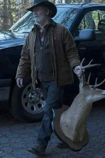 Peter Mullan Jacob Snell Ozark TV Series Brown Cotton Jacket ozark-jacob-snell-brown-cotton-jacket