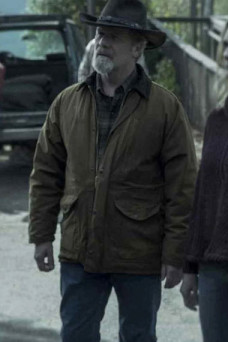 Ozark TV Series Peter Mullan Jacob Snell Brown Cotton Jacket