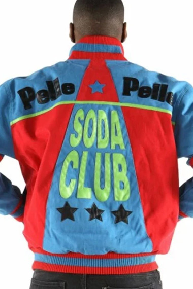 Pelle Pelle 1978 MB Soda Club Red And Blue Varsity Jacket