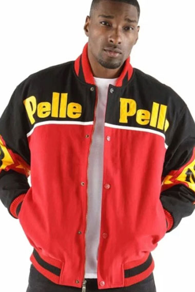Pelle Pelle Soda Club MB 1978 Red And Black Varsity Jacket