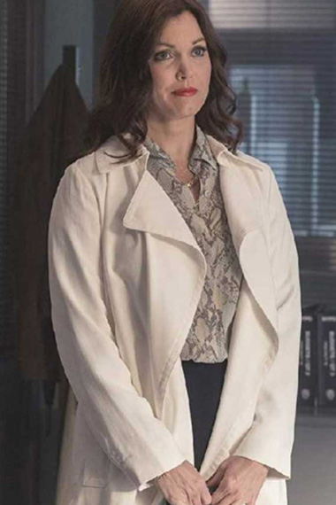 Bellamy Young Jessica Whitly Prodigal Son White Trench Coat