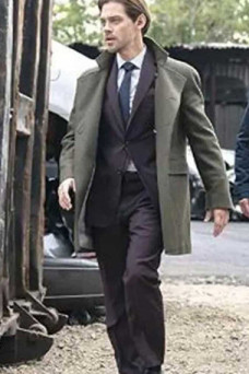 Tom Payne Malcolm Bright Prodigal Son Green Wool Blazer