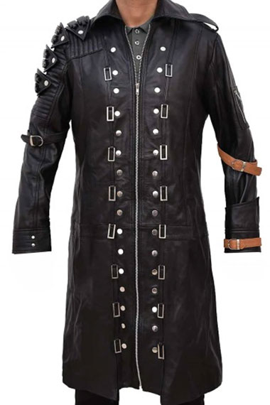 PUBG Player Unknowns Battlegrounds Black Cosplay Leather Coat