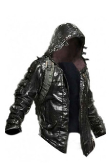 PUBG Player Unknown Battlegrounds Hooded Black Cosplay Jacket