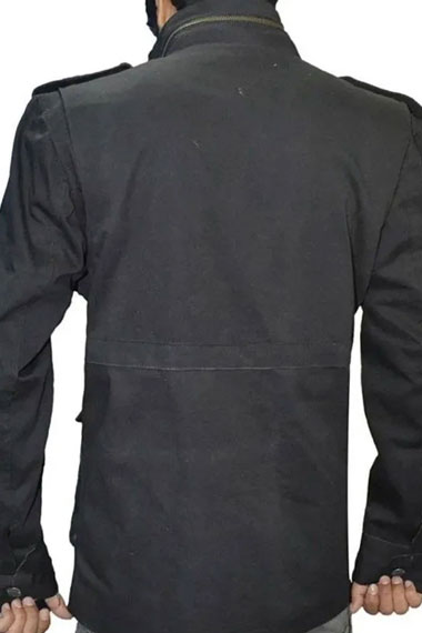 Jon Bernthal Punisher Frank Castle Bomber Black Cotton Jacket