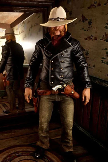 Red Dead Redemption Micah Bell Black Cosplay Trench Jacket