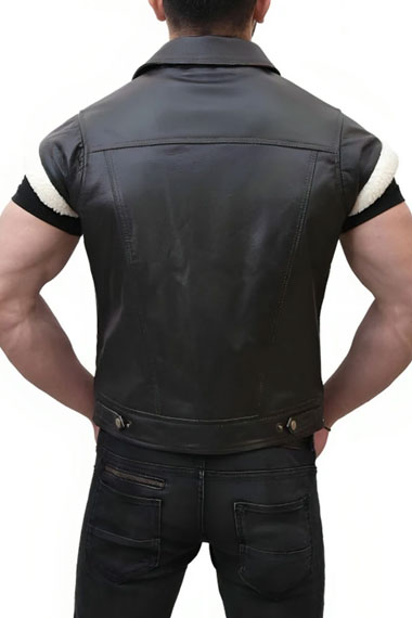 Red Dead Redemption John Marston Black Cosplay Leather Vest