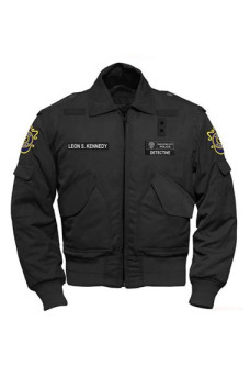 Resident Evil Gaming Leon Kennedy Bomber Black Cotton Jacket