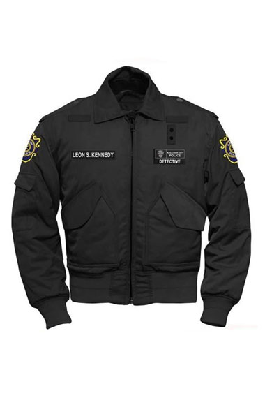Resident Evil Gaming Leon Kennedy Bomber Black Cotton Jacket