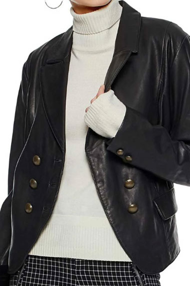 Madchen Amick Riverdale Alice Cooper Black Trench Blazer