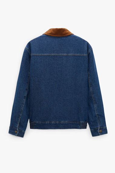 Cole Sprouse Will Five Feet Apart Blue Denim Shearling Jacket