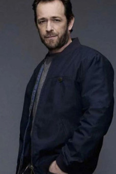 Luke Perry Riverdale Fred Andrews Bomber Black Cotton Jacket