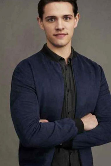 Casey Cott Riverdale Kevin Keller Bomber Blue Cotton Jacket