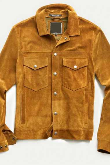Archie Andrews Riverdale KJ Apa Brown Suede-Leather Jacket