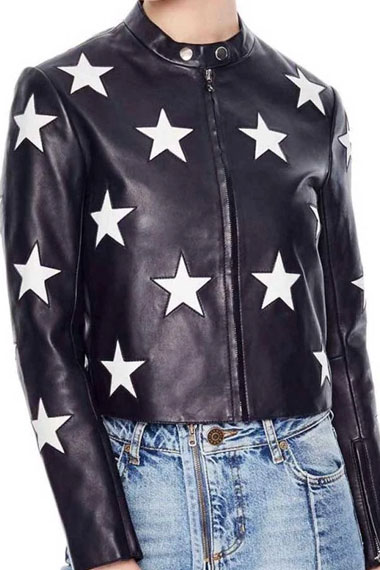 Madelaine Petsch Cheryl Blossom Riverdale Black Stars Jacket