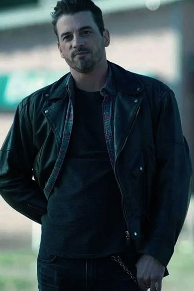 FP Jones Riverdale Skeet Ulrich Biker Black Leather Jacket