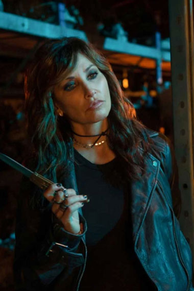 Gina Gershon Riverdale Gladys Jones Biker Black Leather Jacket