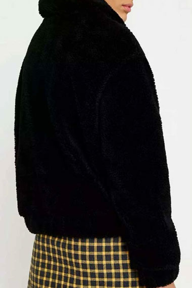 Vanessa Morgan Riverdale Toni Topaz Black Sherpa Jacket