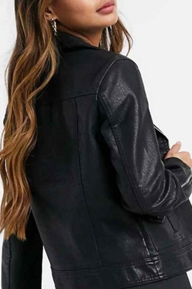 Vanessa Morgan Riverdale Toni Topaz Biker Black Leather Jacket