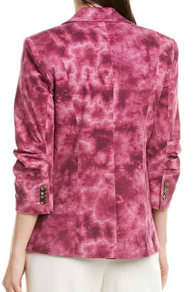 Toni Topaz Riverdale Vanessa Morgan Pink Cotton Trench Blazer