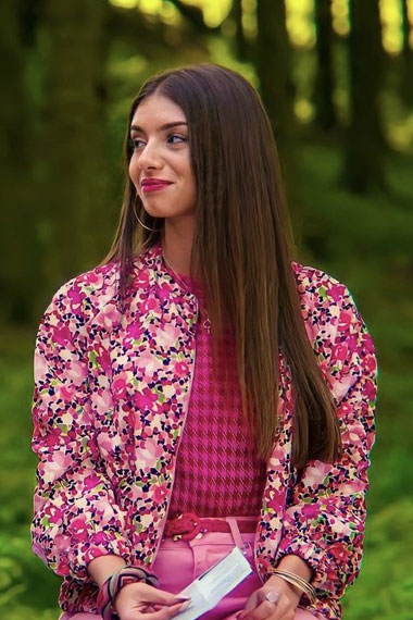 Sex Education Ruby Matthews Mimi Keene Floral Bomber Jacket